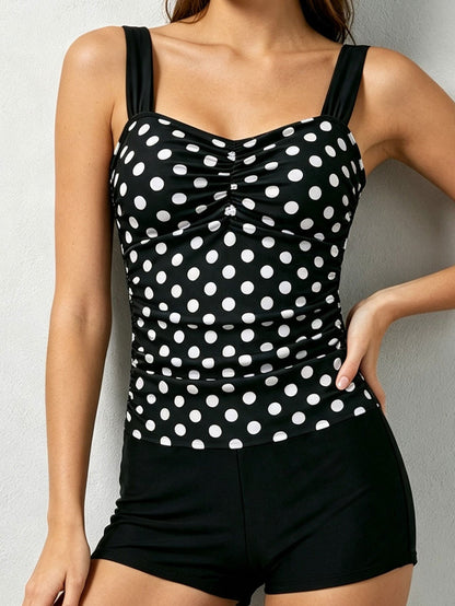 Women's Split Tini Swimwear with Pleated Waistband
