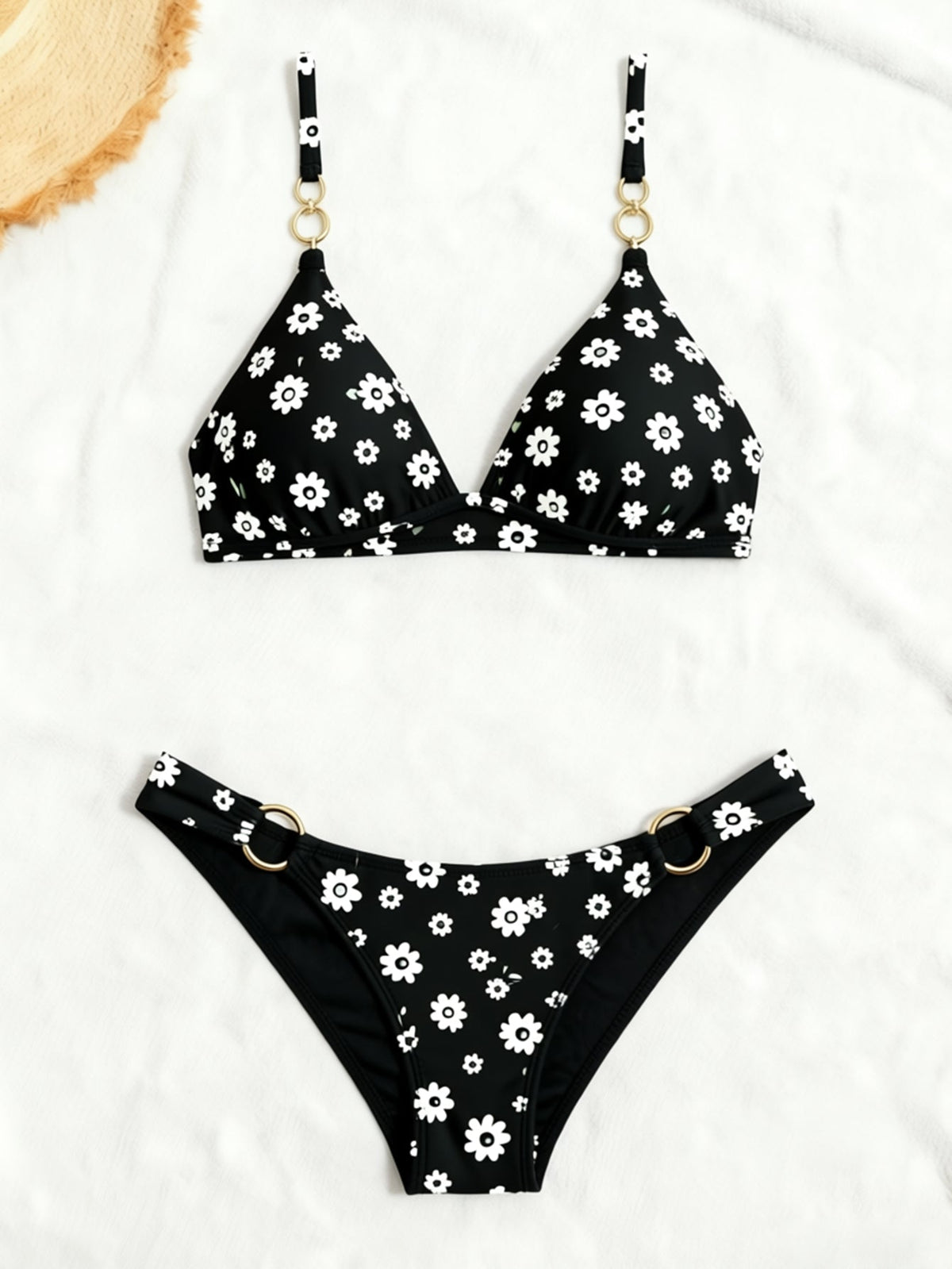 Multi‑Print Triangle Bikini Set