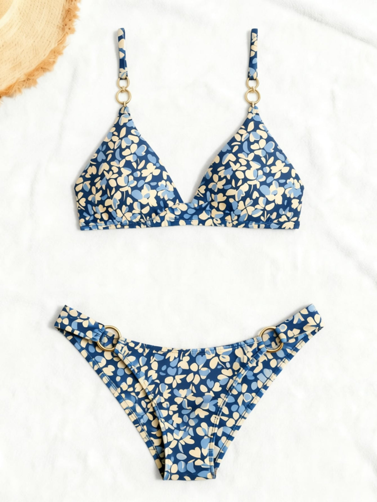 Multi‑Print Triangle Bikini Set
